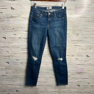 Paige Kylie Crop Jeans Evelyn Dest Jeans Distressed size 27